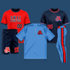 Custom uniform design for baseball and softball teams