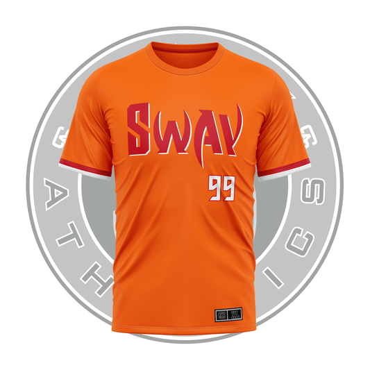 Sway Creamsicle Jersey in 100% polyester moisture-wicking fabric