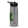 Strong Island FC sports water bottle with spill-proof lid | Charcoal