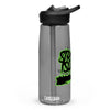 Strong Island FC sports water bottle with spill-proof lid | Charcoal