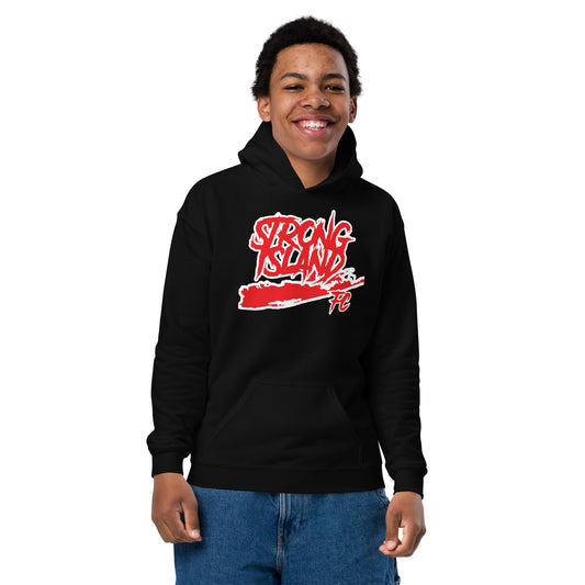 Custom youth heavy blend hoodie for kids, Strong Island FC